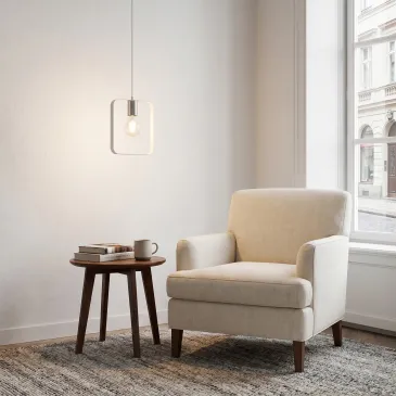 Moderne weiße Pendelleuchte (E27) | Mondialshop