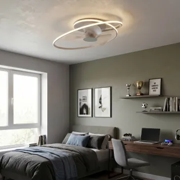 60-W-LED-Deckenleuchte mit integriertem Ventilator | Mondialshop