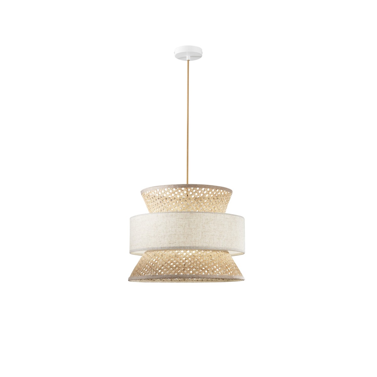 Lampadario a Sospensione in Rattan E27 | Mondialshop