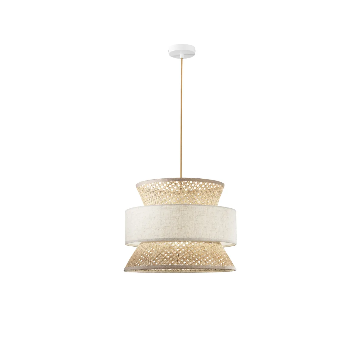 Rattan-Pendelleuchte (E27) | Mondialshop