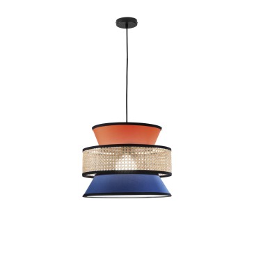 Lampadario a Sospensione in Rattan E27 | Mondialshop