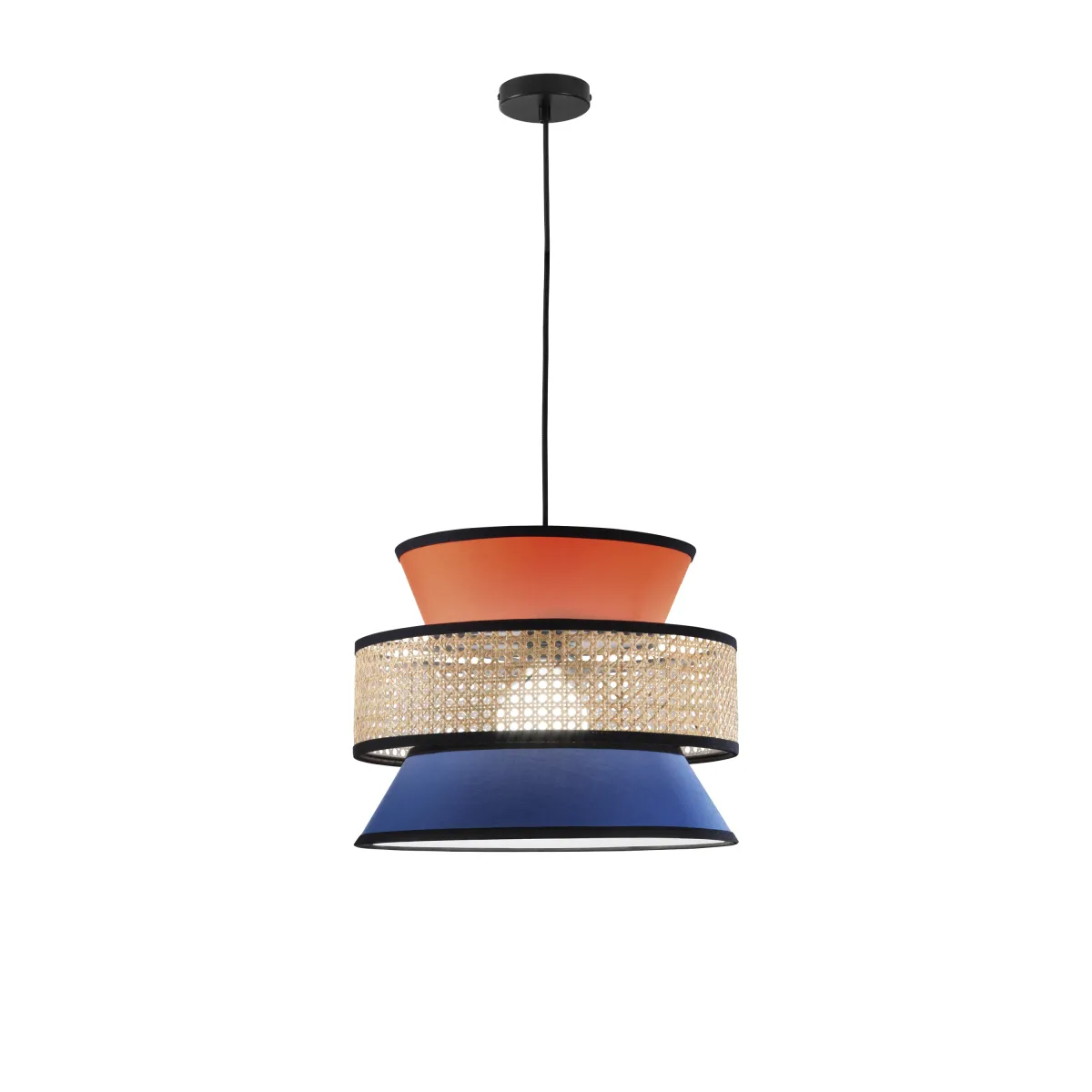 Rattan-Pendelleuchte (E27) | Mondialshop