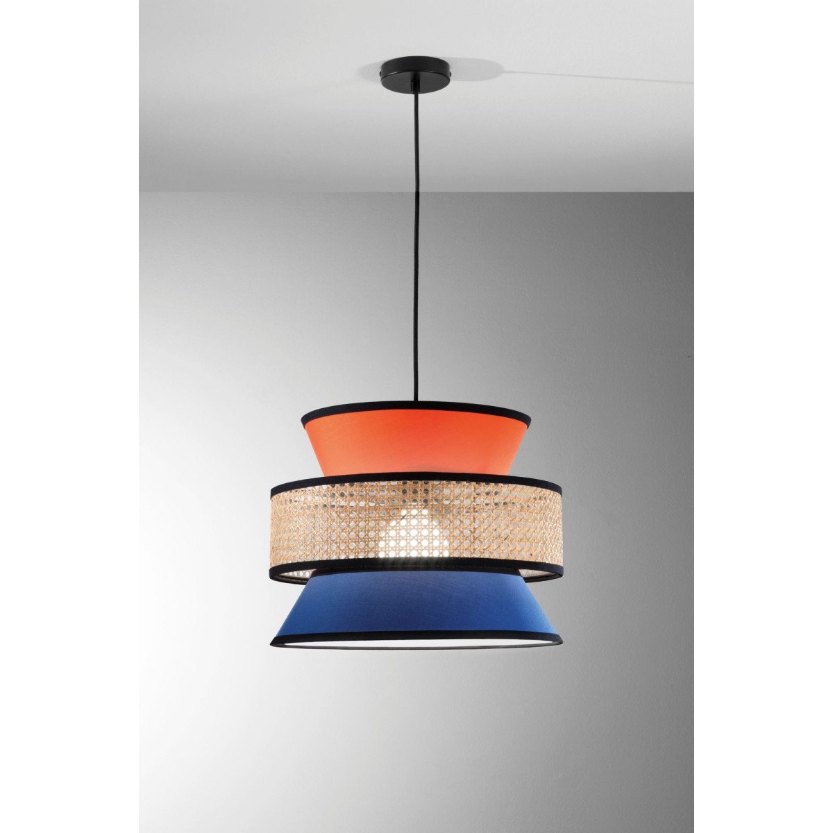 Lampadario a Sospensione in Rattan E27 | Mondialshop