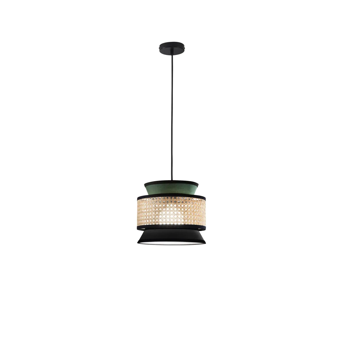 Rattan-Pendelleuchte E27 | Mondialshop