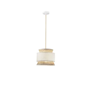Suspension en rotin E27 | Mondialshop
