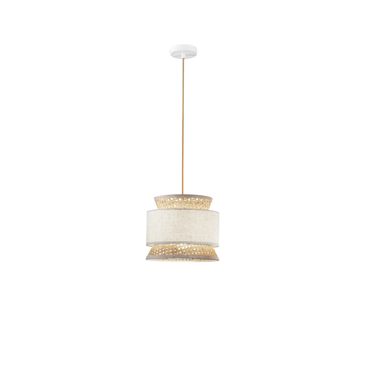 Rattan-Pendelleuchte E27 | Mondialshop