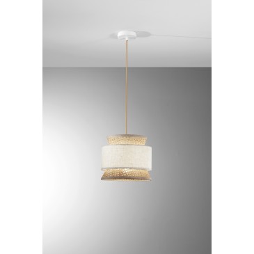 Rattan-Pendelleuchte E27 | Mondialshop