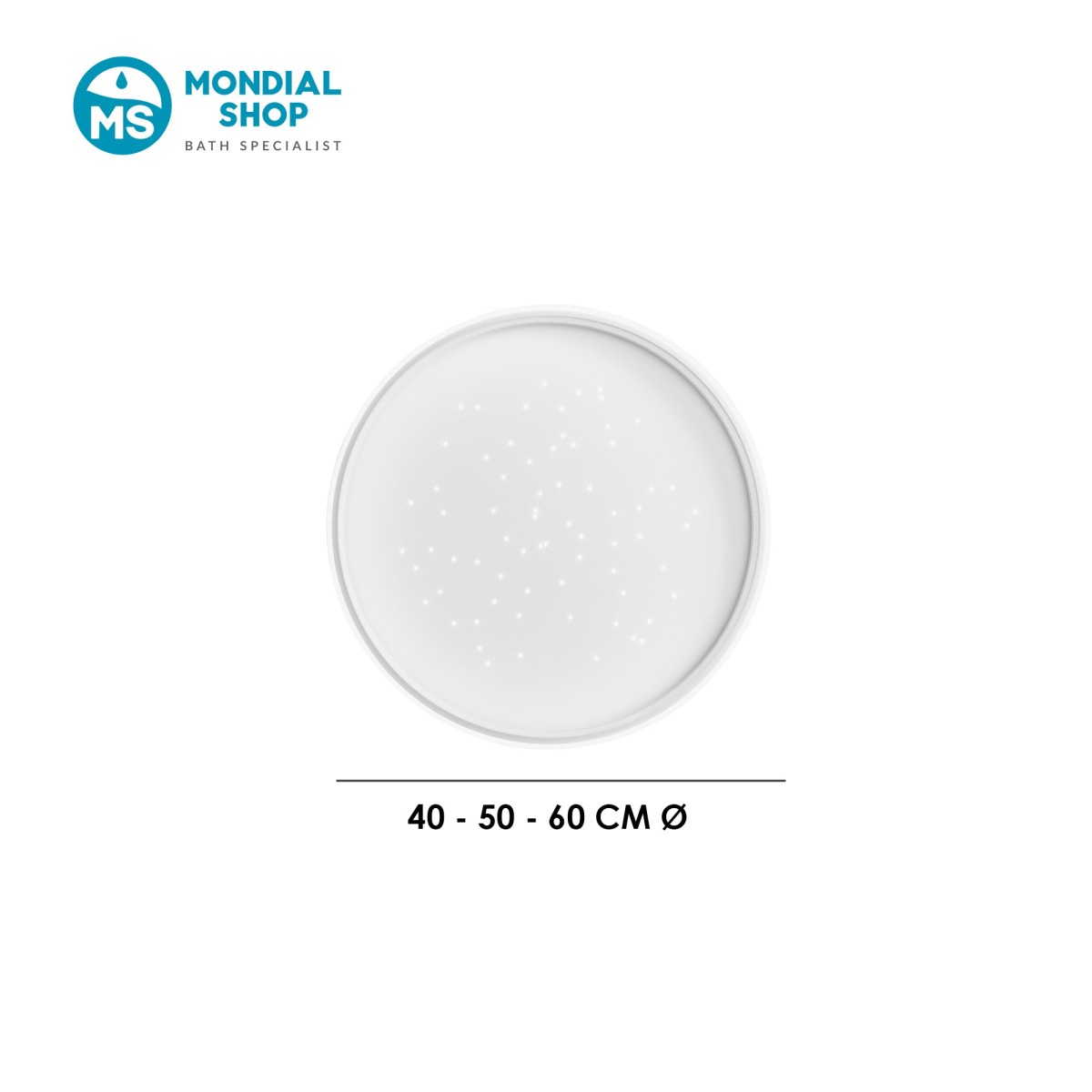 Plafonnier LED blanc moderne 50 W | Mondialshop