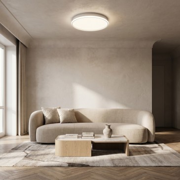 Moderne 50-W-LED-Deckenleuchte in Weiß | Mondialshop