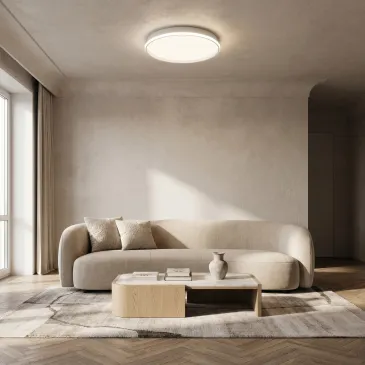 Plafoniera LED design moderno Bianca da soffitto per interni disponibili in 3 dimensioni  50W