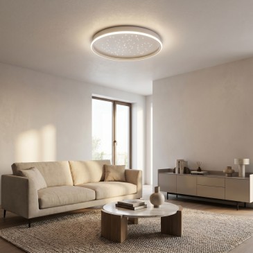 Plafonnier LED blanc moderne 50 W | Mondialshop