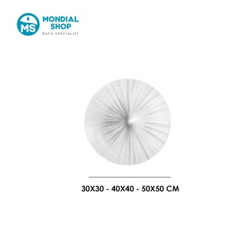 24-W-LED-Deckenleuchte, weiß und silber | MondialShop