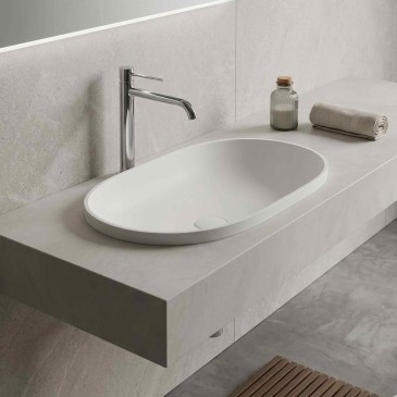 Miscelatore lavabo alto con scarico clic-clac CITY