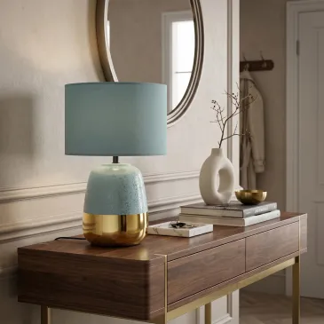 lampada-tavolo-blu complemento-arredo-moderno