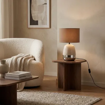 Lampe de table E27 rose...