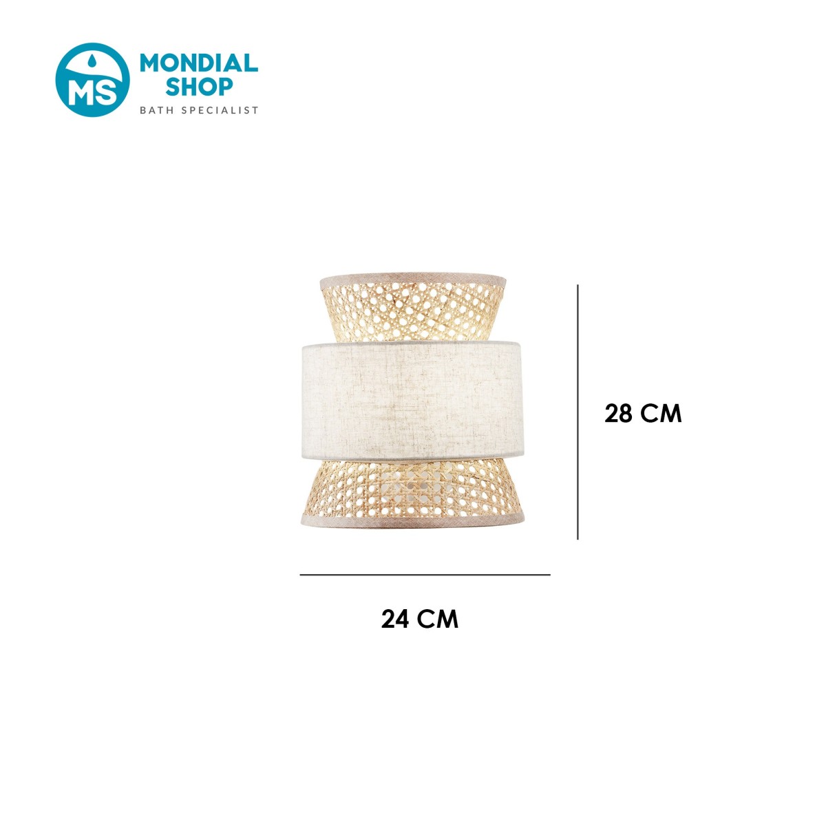 Moderne E27-Wandleuchte | Mondialshop