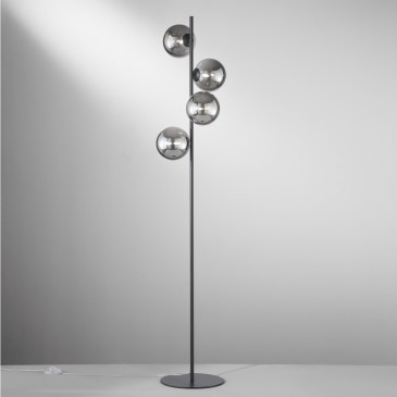 Lampadaire moderne 4xG9 au design géométrique | Mondialshop