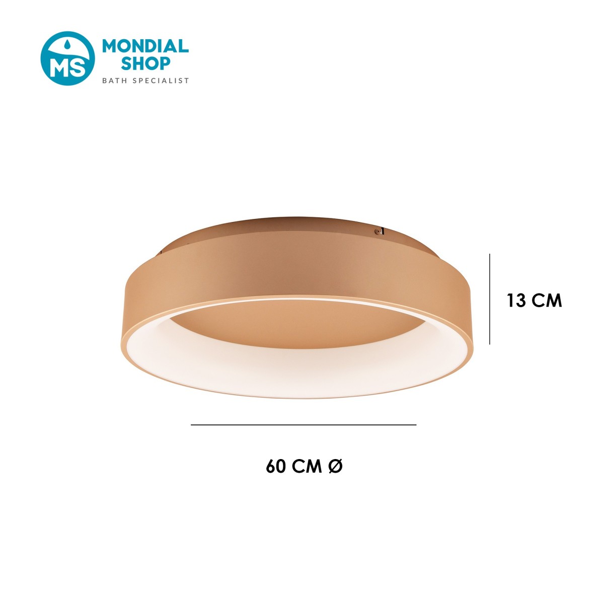 Plafonnier LED 60 W avec éclairage réglable | Mondialshop