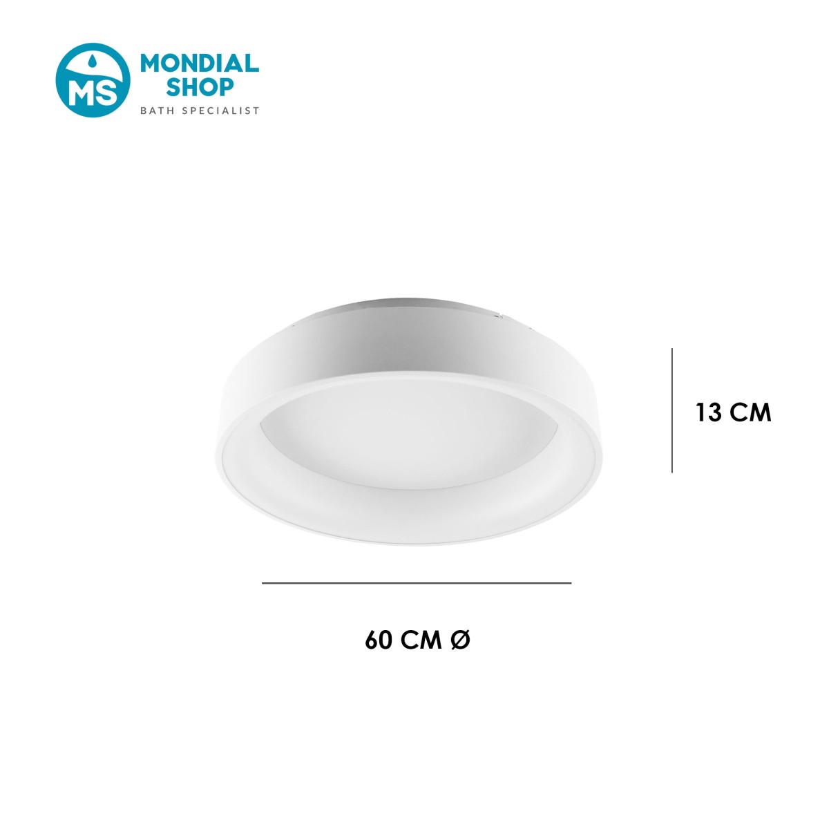 60-W-LED-Deckenleuchte mit verstellbarem Licht | Mondialshop