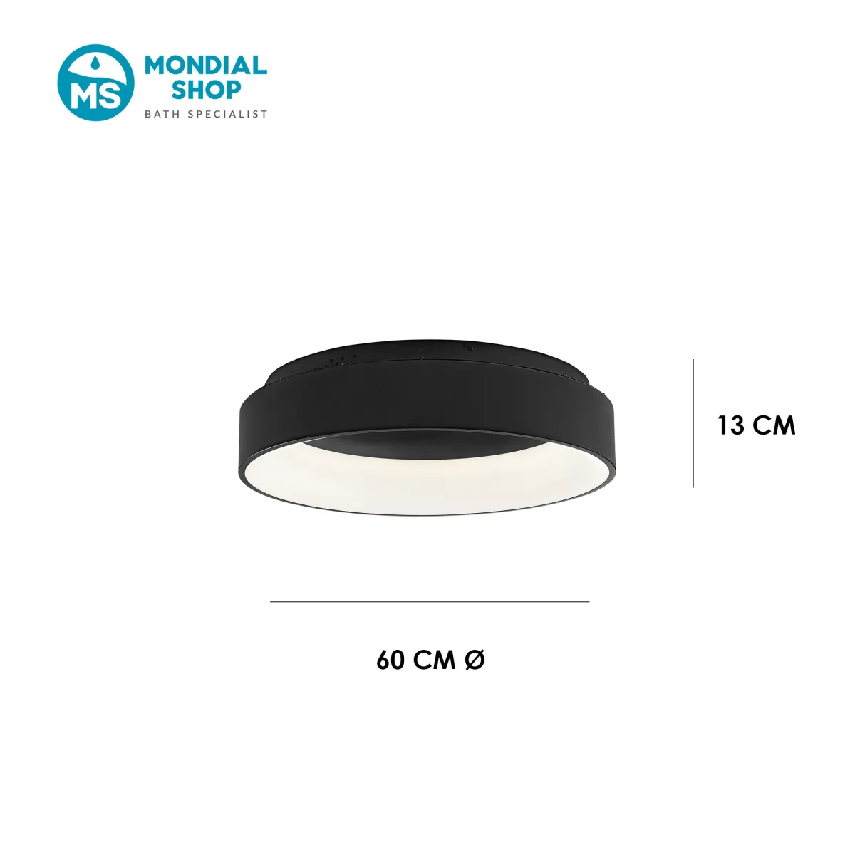 Plafoniera LED 60W Luce Regolabile | Mondialshop