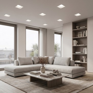 Spot encastré carré LED 12 W CCT | Mondialshop