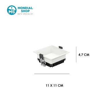 Spot encastré carré LED 12 W CCT | Mondialshop