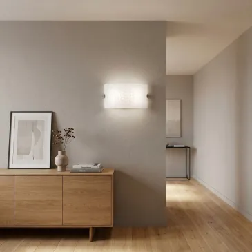 Applique murale blanche moderne avec double ampoule E27 | Mondialshop