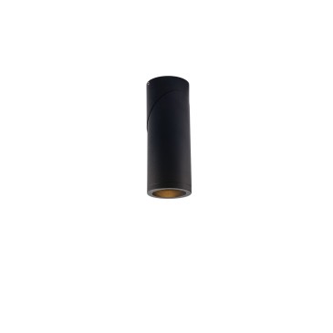 Plafonnier tubulaire blanc ou noir 1XGU10 | Mondialshop