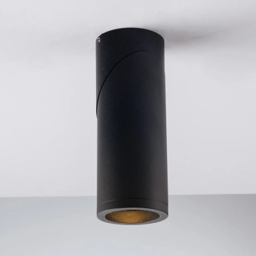 Weiße oder schwarze Röhren-Deckenleuchte 1XGU10 | Mondialshop