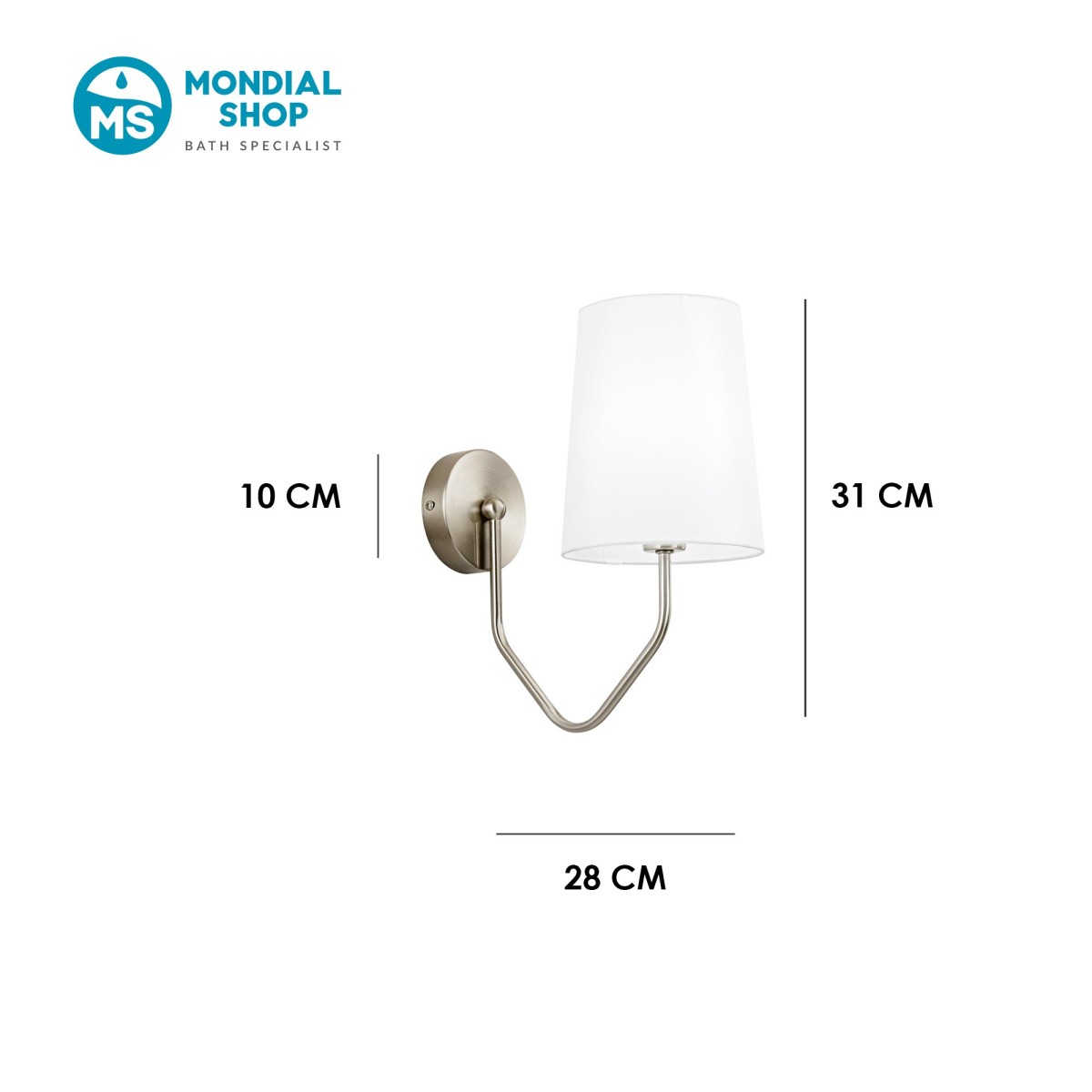 Elegante E14 Design-Wandleuchte | Mondialshop
