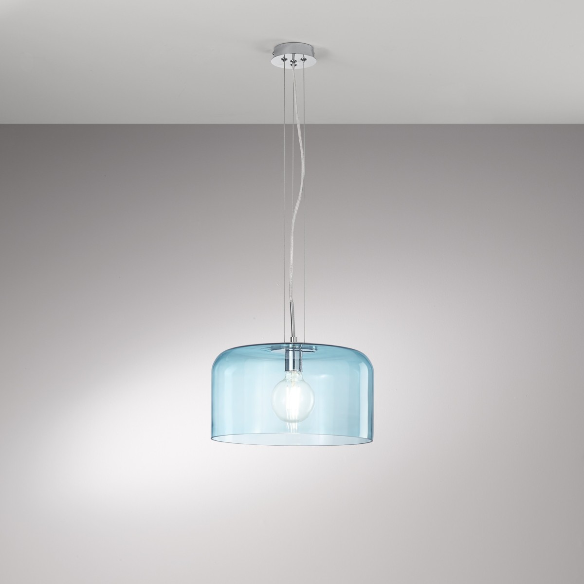 Suspension en verre E27 | Mondialshop