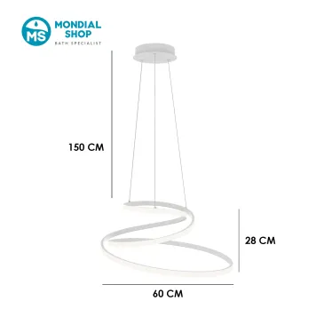 Moderner LED-Kronleuchter mit 8000 Lumen | Mondialshop