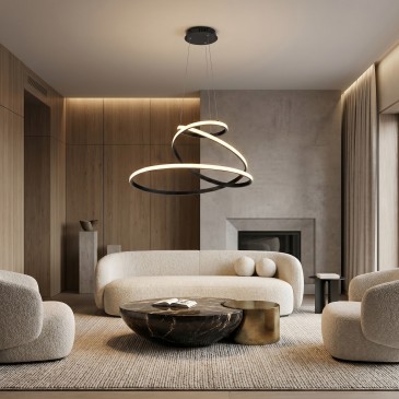 Lustre moderne à LED 8000 lumens | Mondialshop