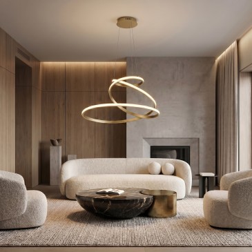 Lampadario LED moderno in 3 varianti 8000 Lumen Per grandi ambienti e loft