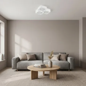 Lampada da soffitto bianca...