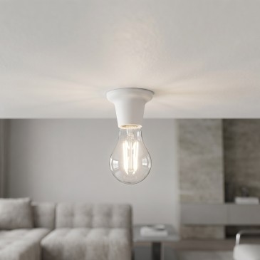 Moderne weiße E27-Lampenfassung | Mondialshop