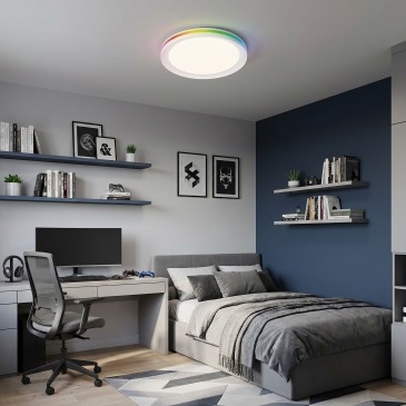 Lampada da soffitto bianca Luce regolabile RGB Alta luminosità per Bagno e Camere