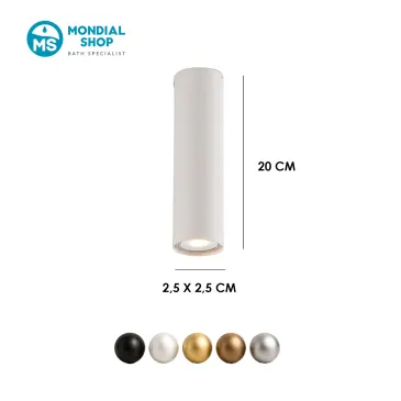 Minimalistische Röhren-Deckenleuchte GU10 | Mondialshop
