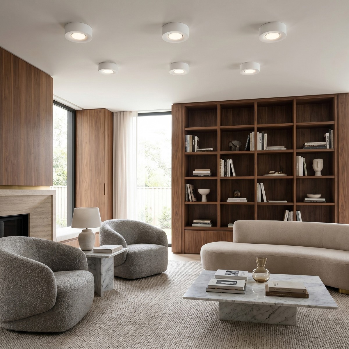 Plafoniera Minimal Bianca GX53 | Mondialshop