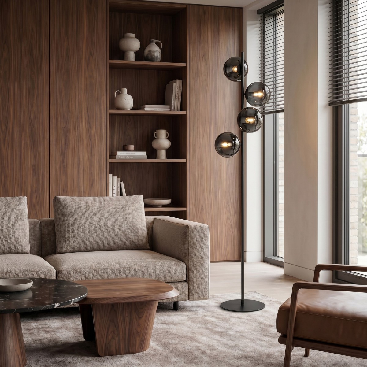 Moderne 4xG9-Stehleuchte mit geometrischem Design |...