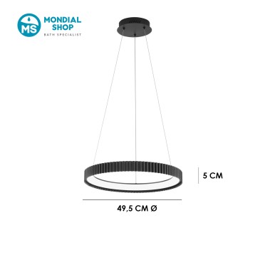 40-W-LED-Metall-Pendelleuchte | Mondialshop
