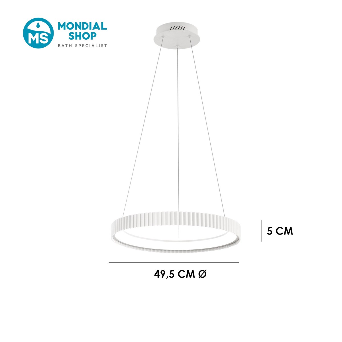 Sospensione LED 40W in Metallo | Mondialshop