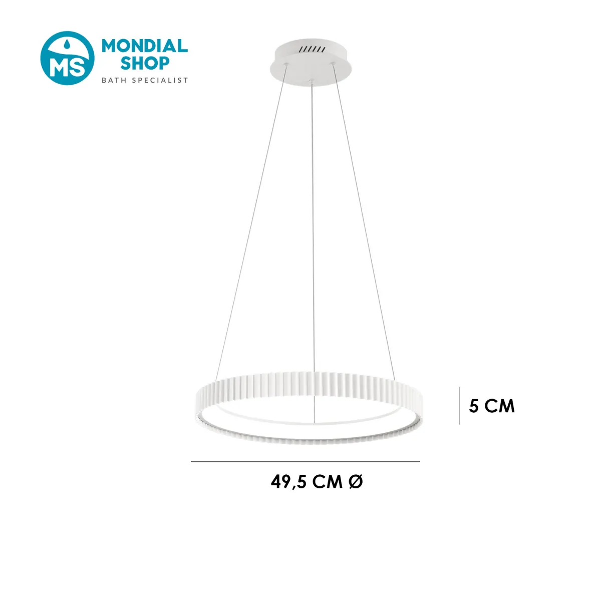 Suspension LED 40 W en métal | Mondialshop