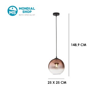 Lampadario Moderno Oro o Rame | Mondialshop