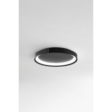 Extraflache LED-Deckenleuchte aus Metall | Mondialshop