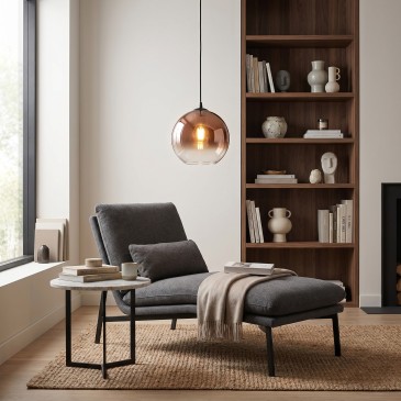 Moderner Kronleuchter aus Gold oder Kupfer | Mondialshop