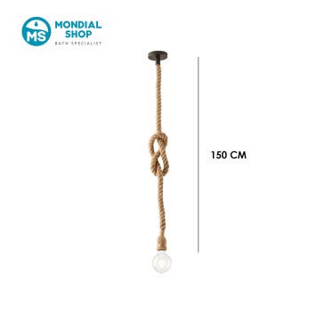 Lampada in Corda di Canapa | Mondialshop