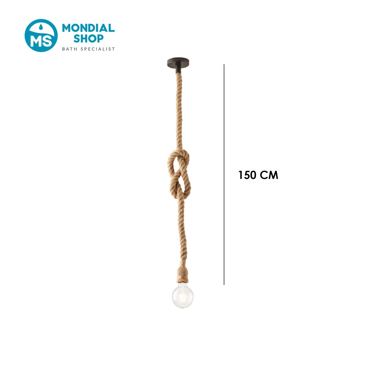 Hanfseillampe | Mondialshop