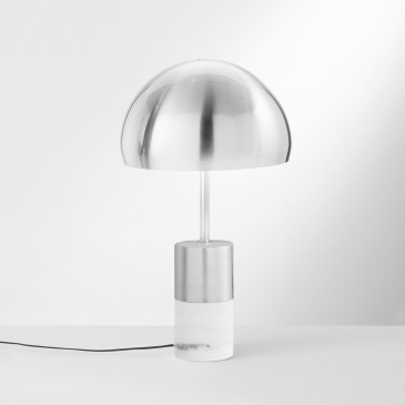 Lampada da Tavolo in Oro o Nichel 2xE14 | Mondialshop