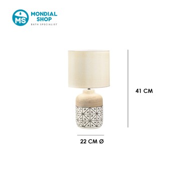 Lampada in Ceramica Decorata M/XL | Mondialshop